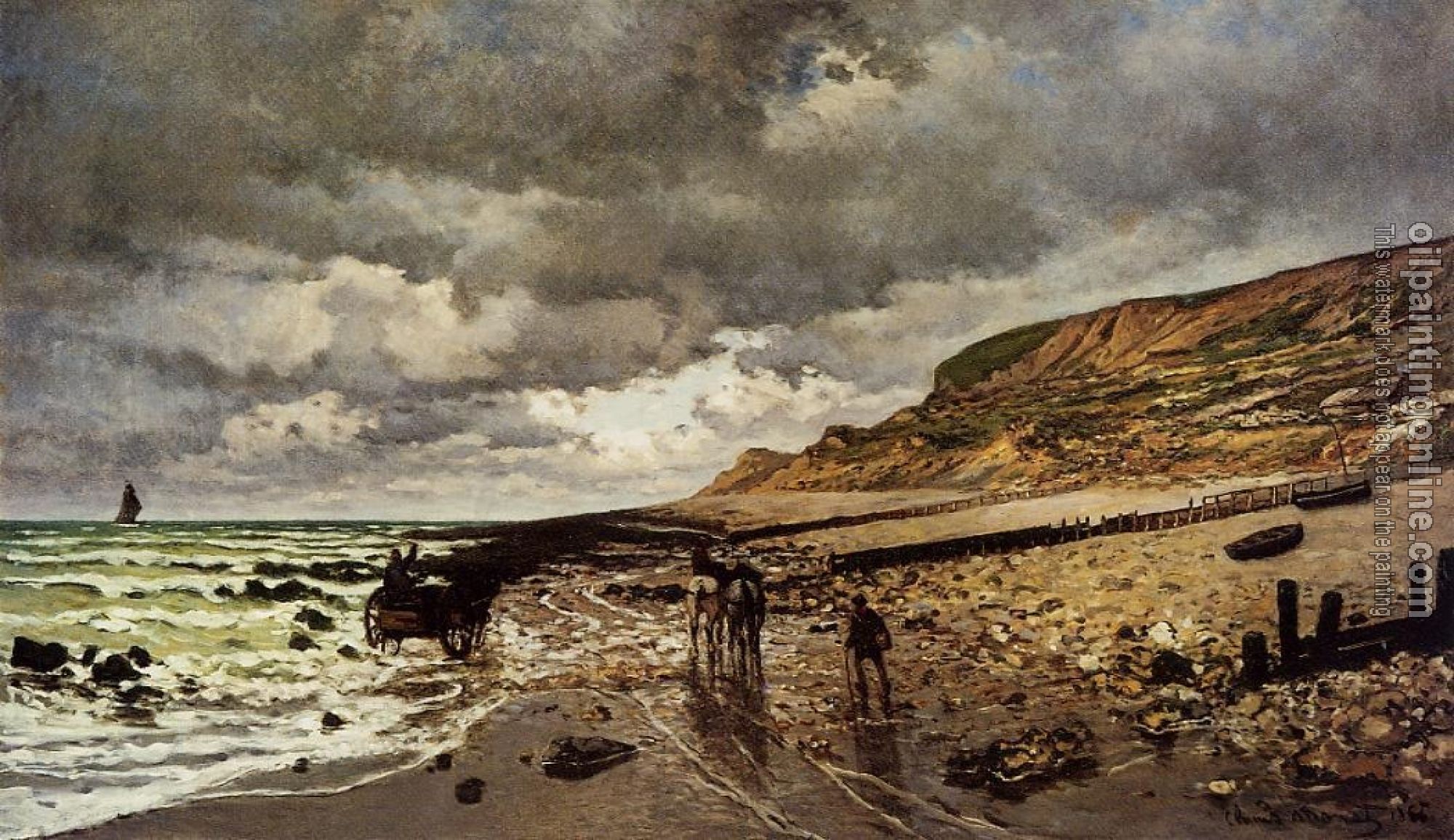 Monet, Claude Oscar - The Point de la Heve at Low Tide